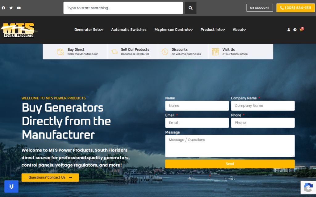 MTS Power Products website